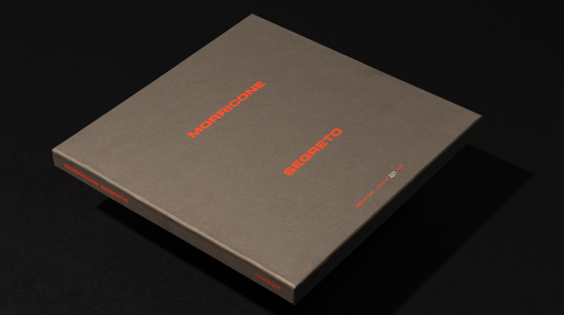 Morricone Segreto, Double LP, CD, Collectors Edition. Photography by Luciano Viti’s Archive